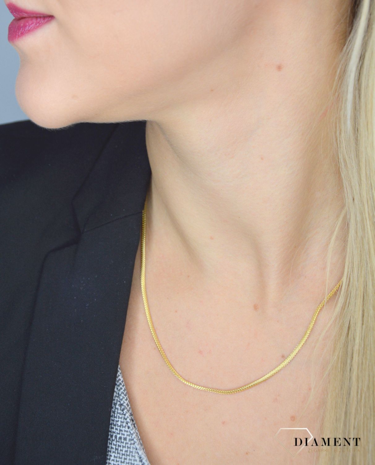 Złoty łańcuszek 585 o szerokości 2 mm LA 691 585 2mm.jpg